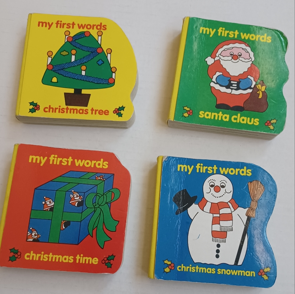 $4 Add-on "My First Words" Christmas Board Books - Set of 4  Books